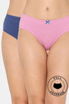 Rosaline Rerooted Simplicity Medium Rise Full Coverage Hipster Panty (Pack of 2) - Multicolor — thumbnail 1